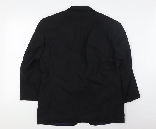 Mens UK Size 42 Marks and Spencer Regular Black Suit Tuxedo