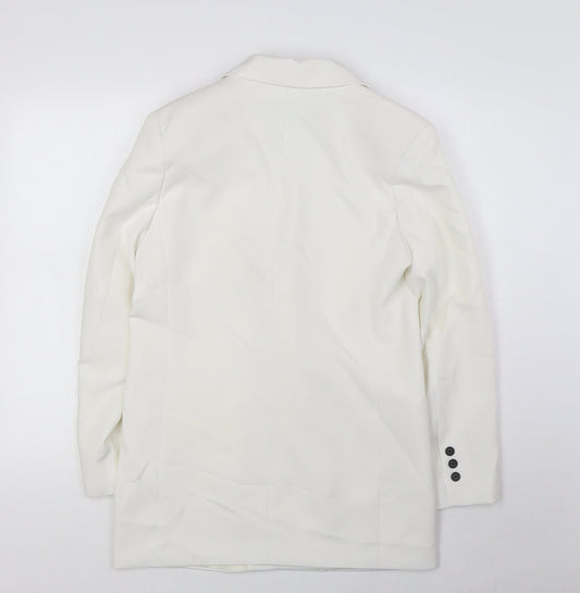 Womens UK Size XS Stradivarius Ivory Jacket