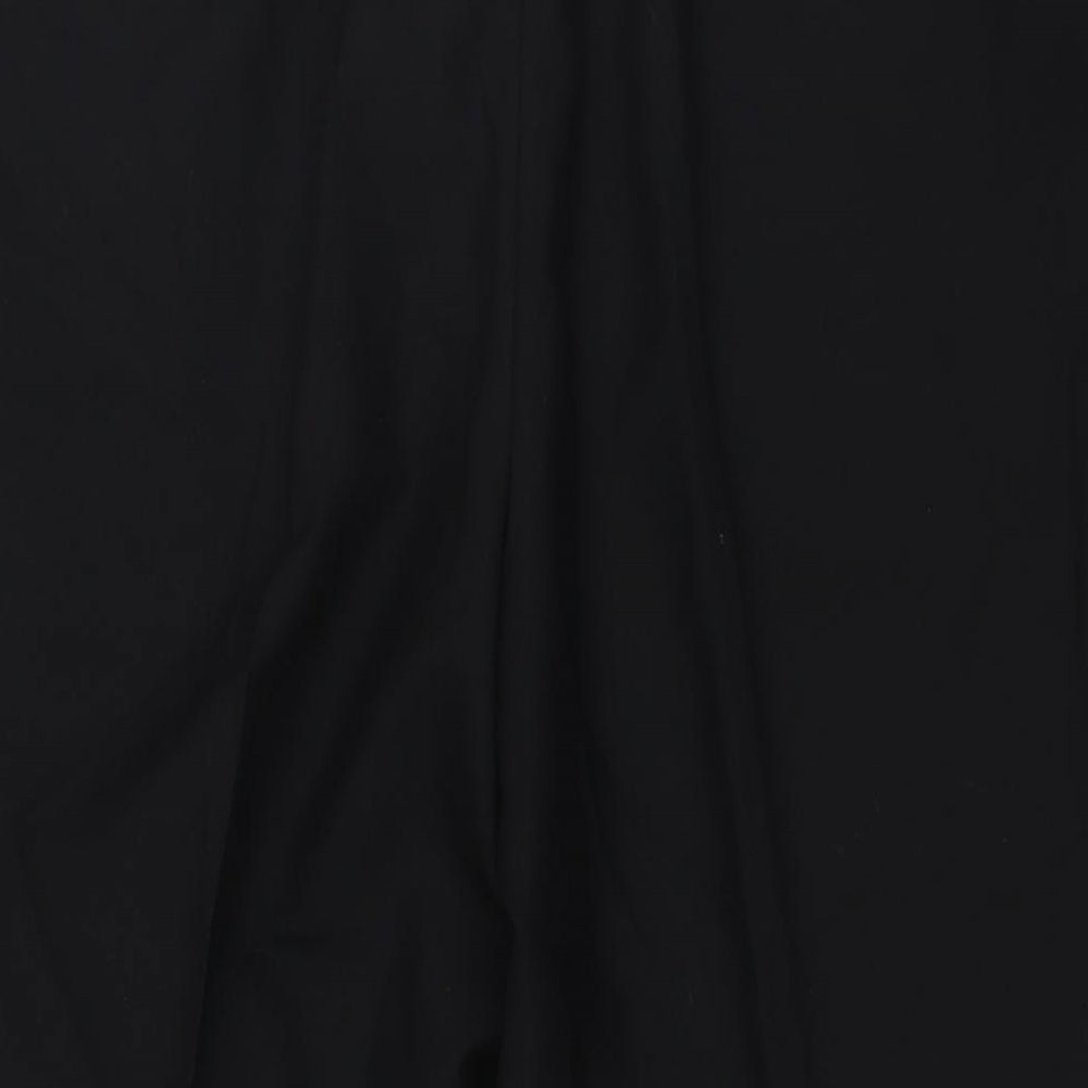 Daniel Grahame Mens Black Polyester Trousers Size 42 in L30 in Regular Zip - Tuxedo