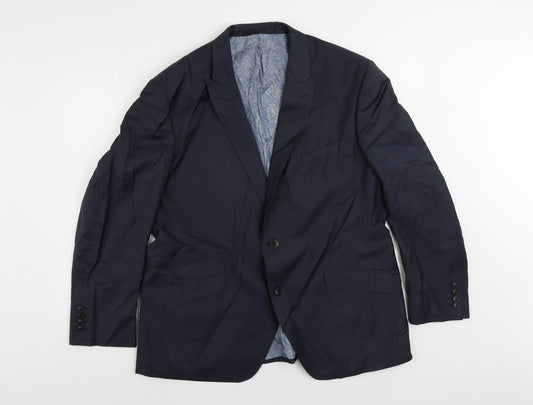 Mens UK Size 44 Autograph Regular Blue Suit Jacket