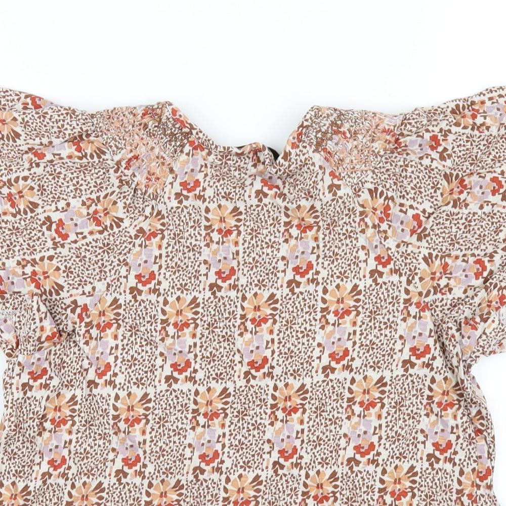 Womens UK Size 6 NEXT Multicoloured Basic T-Shirt