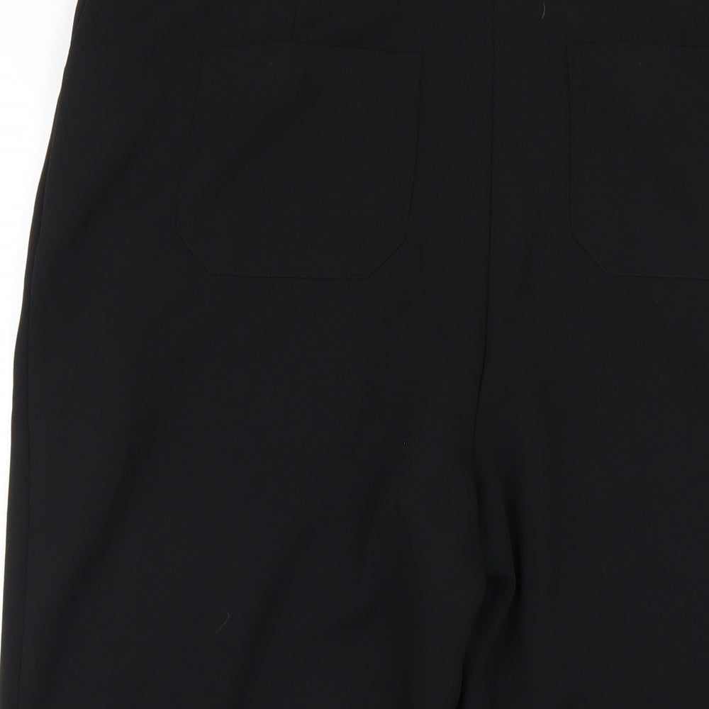 Womens UK Size 14 Emreco Regular Fit Capri Black Trousers