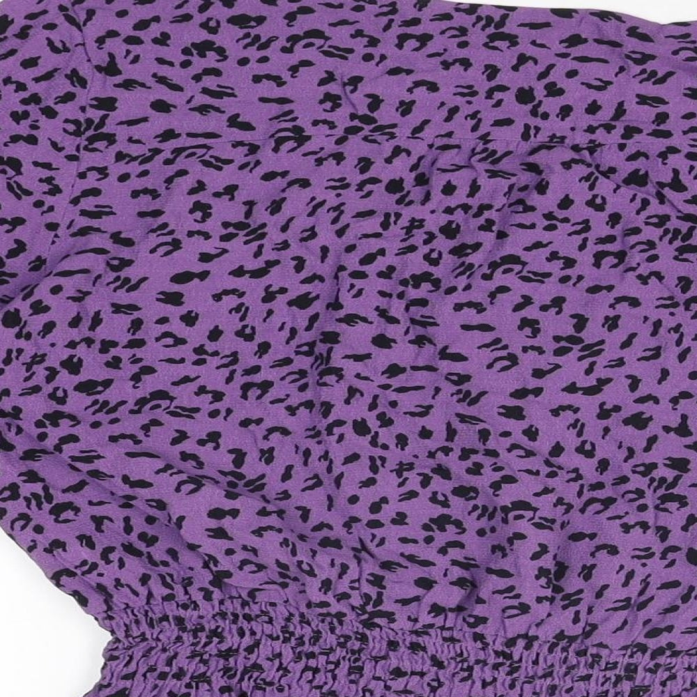 Womens UK Size 12 Marks and Spencer Purple Basic Blouse