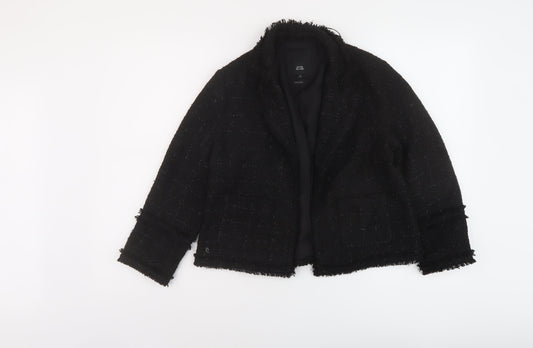 Womens UK Size 10 River Island Black Jacket