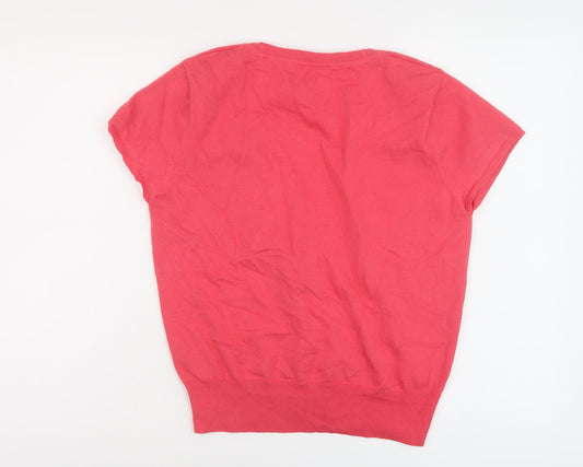 Womens UK Size L M&Co Pink Shrug Jumper