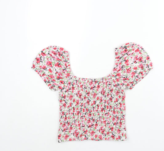 Womens UK Size 16 New Look Multicoloured Basic Blouse