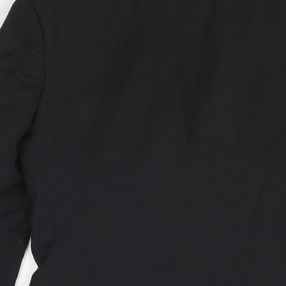 Mens UK Size 34 Topman Regular Black Suit Jacket