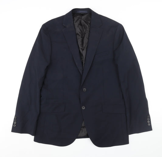 Mens UK Size 40 Autograph Regular Blue Suit Jacket