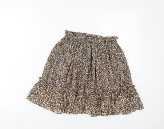 Womens UK Size 6 Topshop A-Line Chiffon Skirt