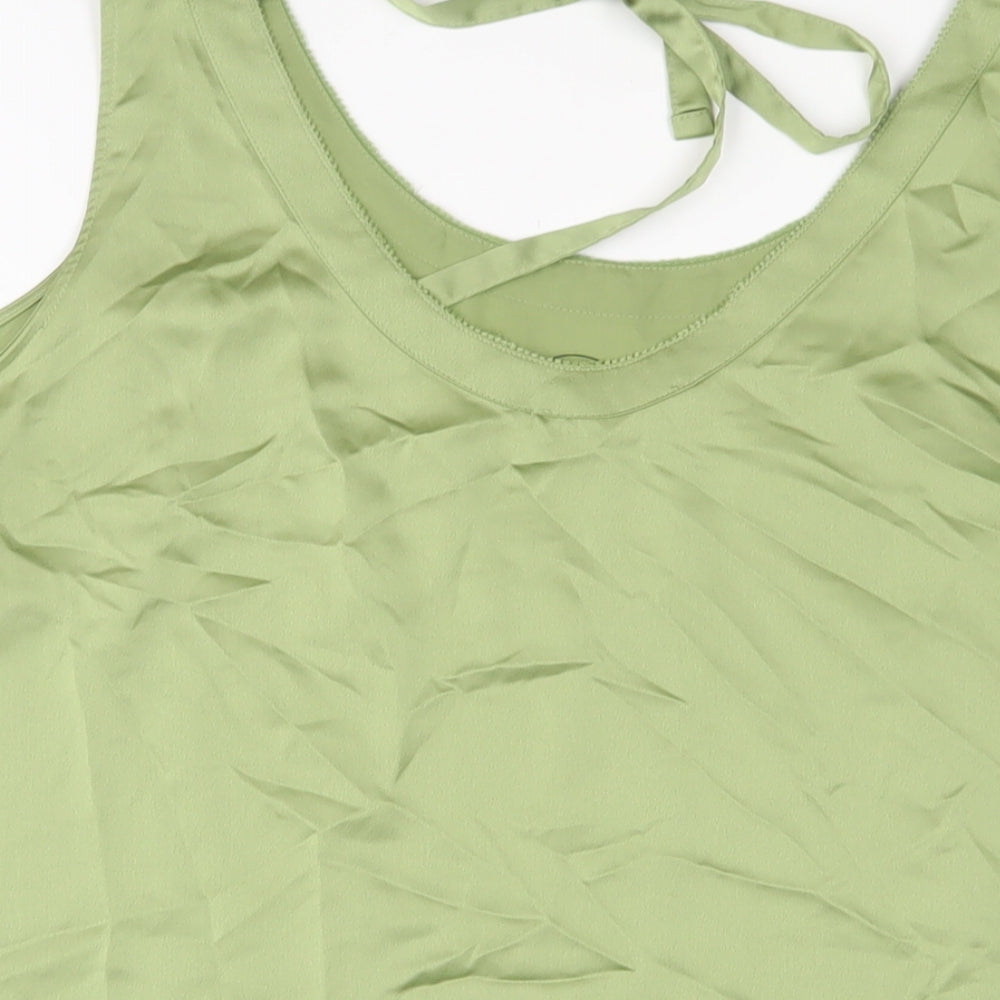Womens UK Size 24 Marks and Spencer Green Basic Tank