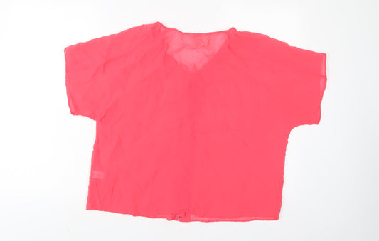 Womens UK Size 10 Monsoon Pink Basic T-Shirt