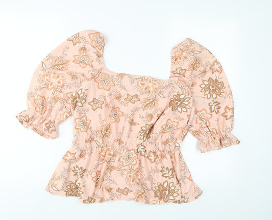Womens UK Size 14 Dorothy Perkins Pink Basic Blouse