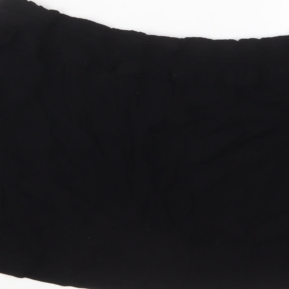 Womens UK Size 12 Topshop Black Basic T-Shirt