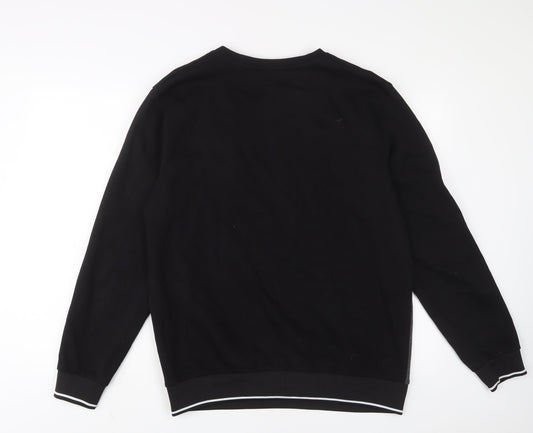 Mens UK Size XL Jameson Carter Black Pullover Sweatshirt