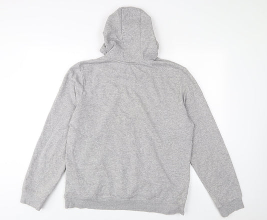 Mens UK Size L Brave Soul Grey Pullover Hoodie