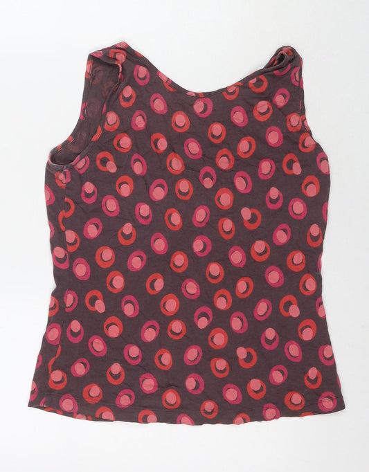 Womens UK Size M Sandwich Multicoloured Basic Tank