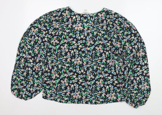 Womens UK Size 10 Marks and Spencer Multicoloured Basic Blouse