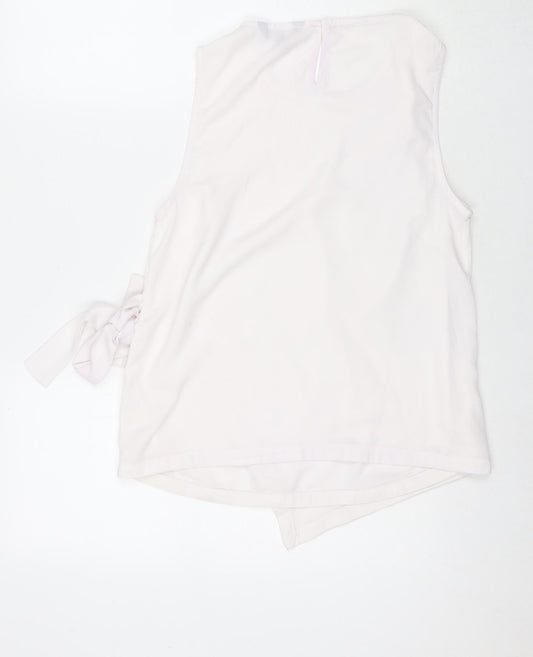 Womens UK Size 12 New Look White Basic Tank