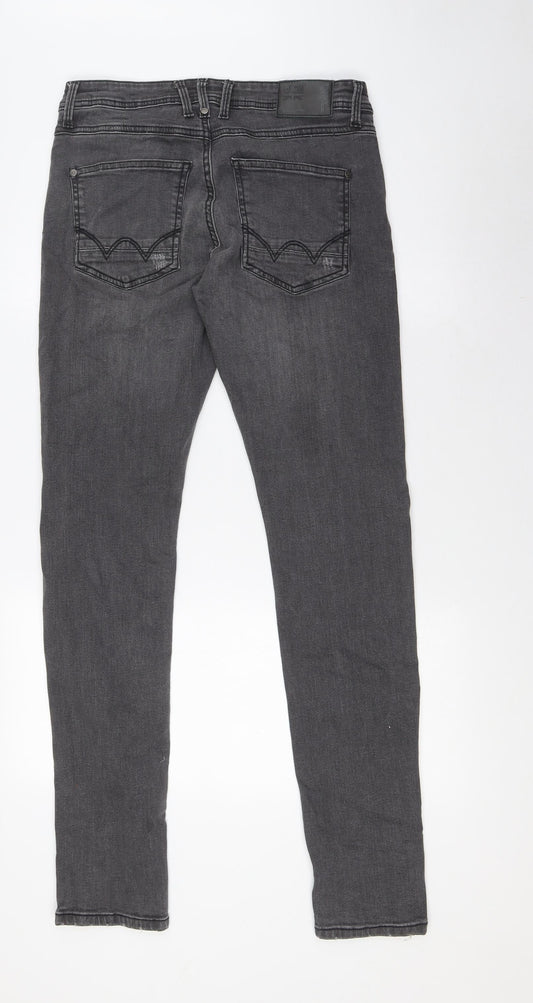 Mens UK Size 30 in Duck and Cover Slim Fit Skinny Grey Jeans