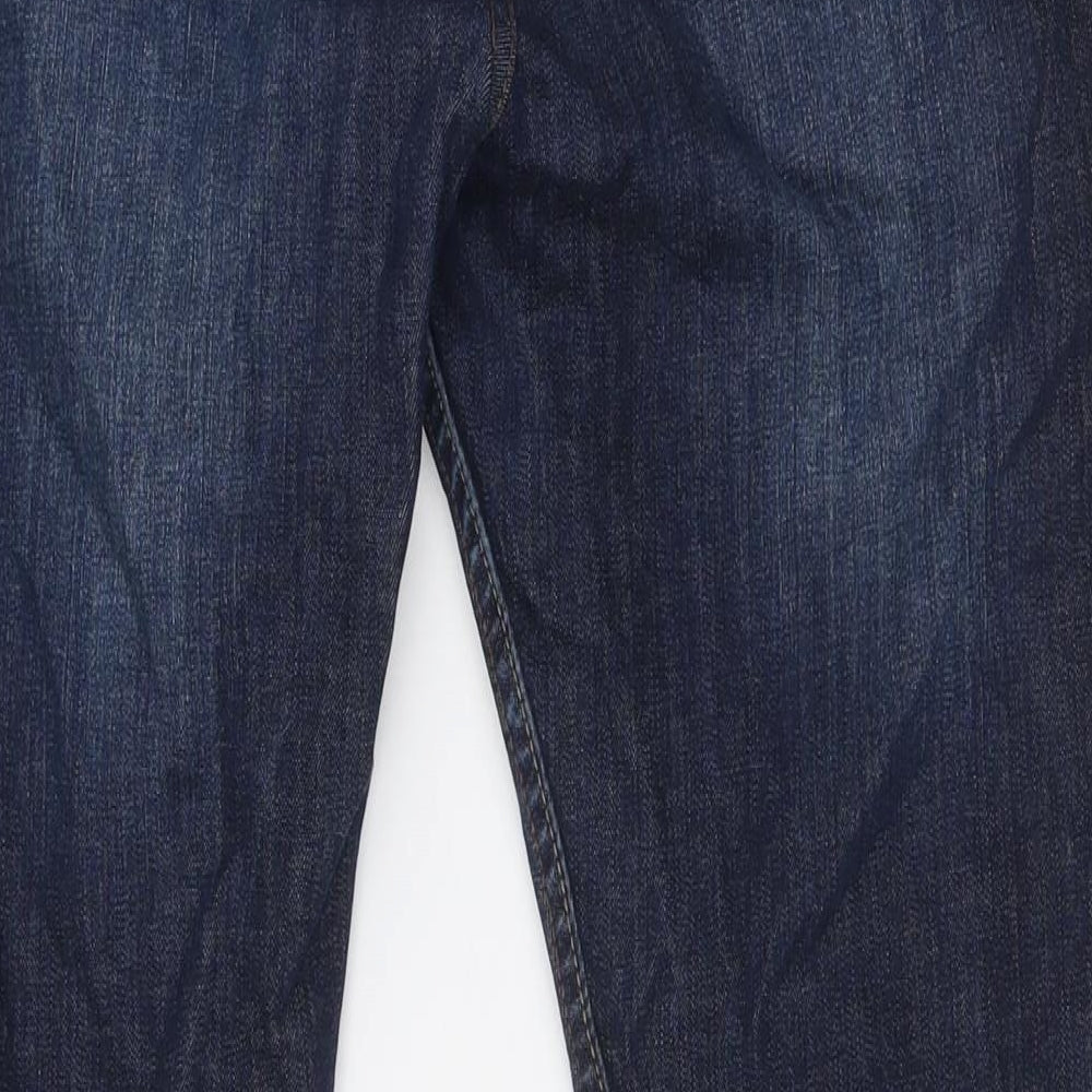 George Womens Blue Cotton Skinny Jeans Size 14 L32 in Regular Button