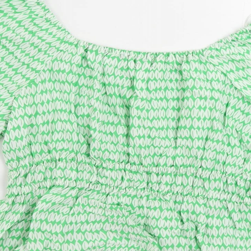 Womens UK Size 16 Marks and Spencer Green Basic Blouse