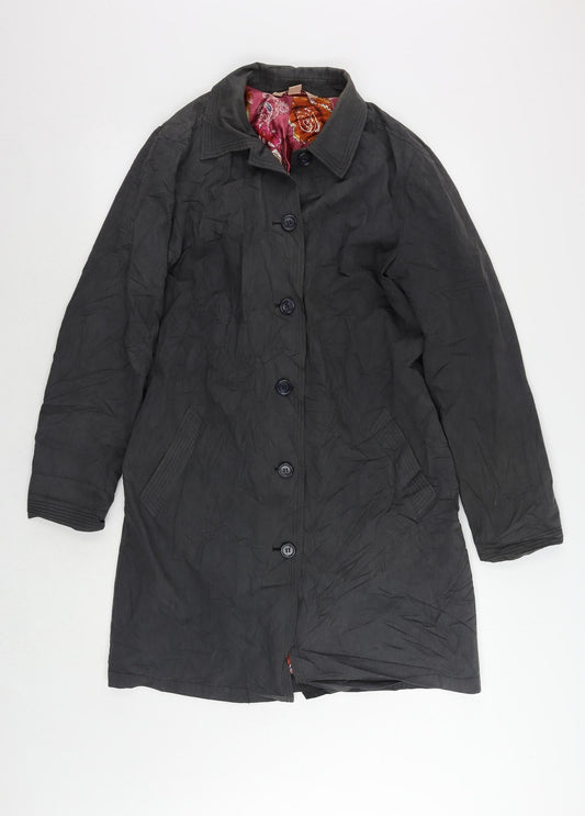 Womens UK Size 12 Monsoon Grey Overcoat