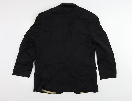Mens UK Size 40 Marks and Spencer Regular Black Suit Tuxedo