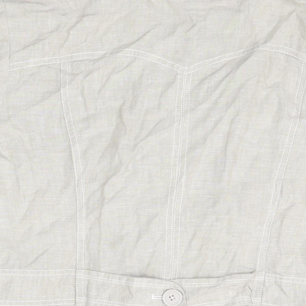 Womens UK Size 18 RJR.John Rocha Grey Basic Button-Up