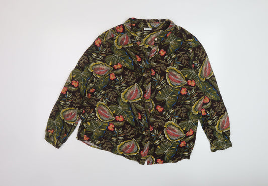 Womens UK Size 22 Damart Multicoloured Basic Blouse