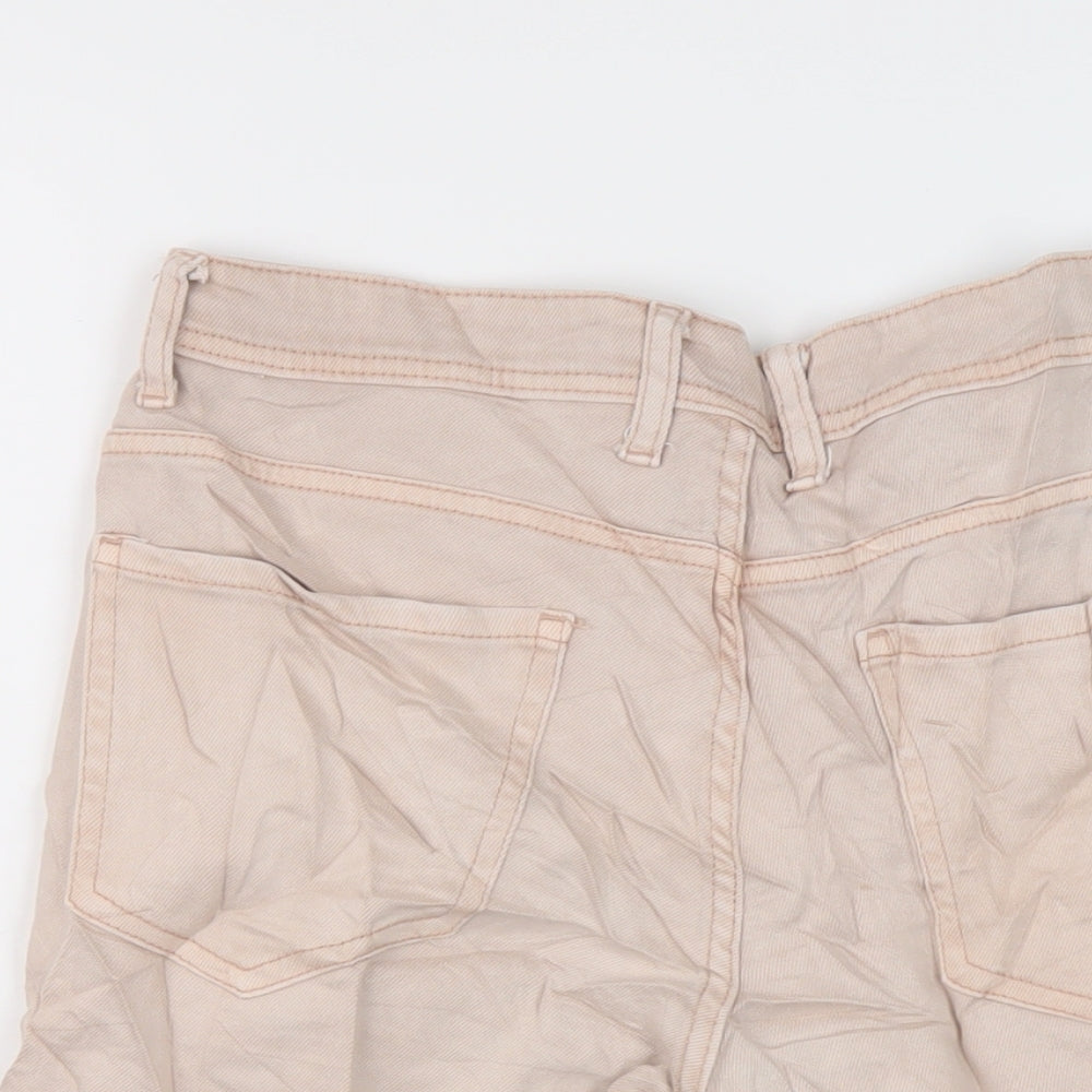 Denim & Co. Mens Pink Cotton Bermuda Shorts Size 30 in L9 in Regular Button