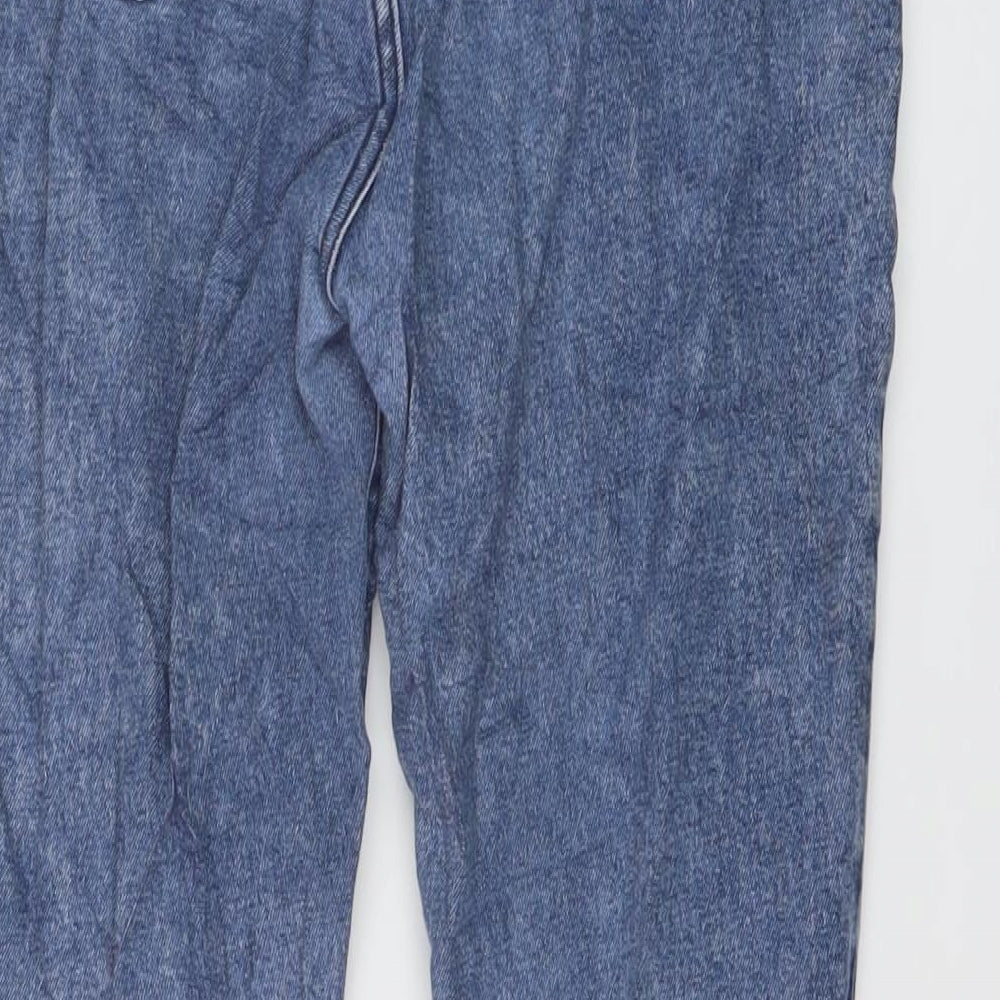 New Look Womens Blue Cotton Skinny Jeans Size 10 L24 in Regular Button