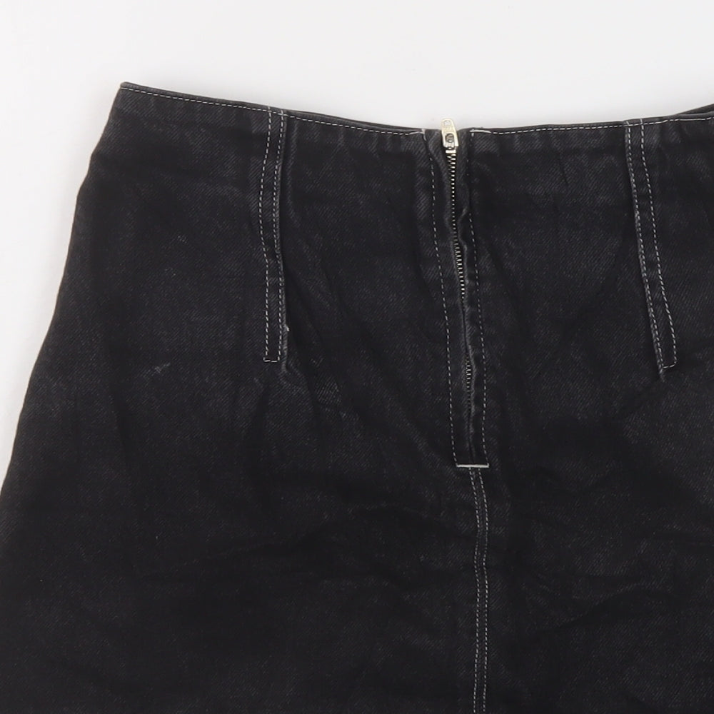 Womens UK Size 8 Topshop Mini Denim Skirt