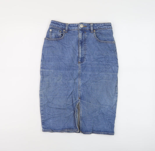 Womens UK Size 10 ASOS A-Line Denim Skirt