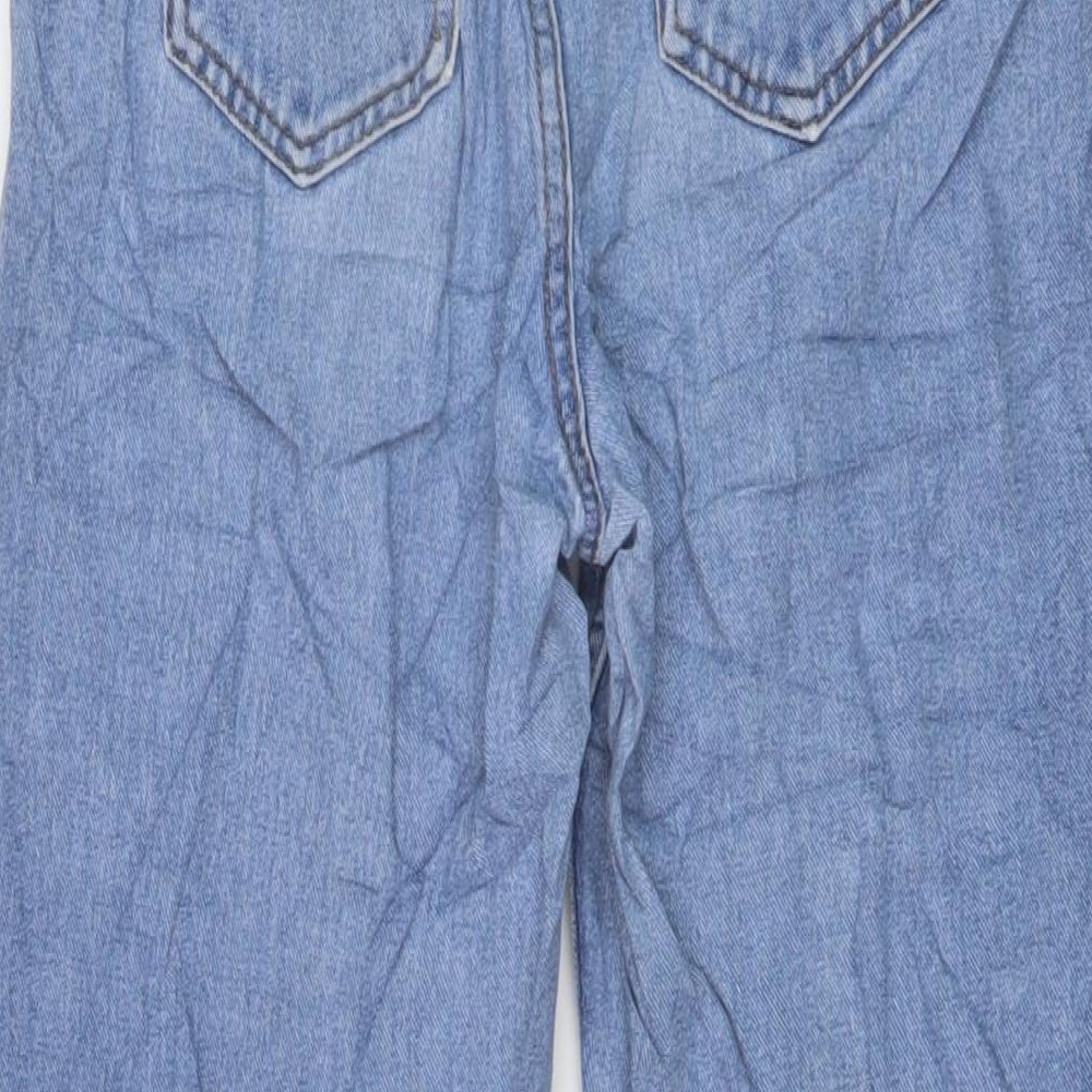 Denim & Co. Womens Beige Cotton Mom Jeans Size 8 L27 in Regular Button