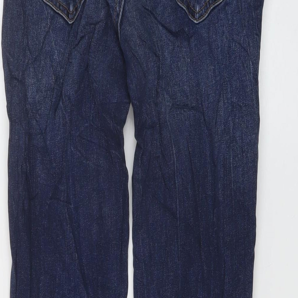 Zara Womens Blue Cotton Skinny Jeans Size 6 L27 in Regular Button