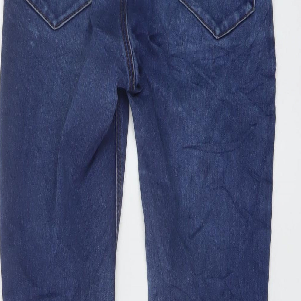 New Look Womens Blue Cotton Skinny Jeans Size 10 L29 in Regular Button