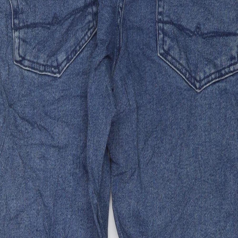 ASOS Mens Blue Cotton Straight Jeans Size 34 in L32 in Regular Button