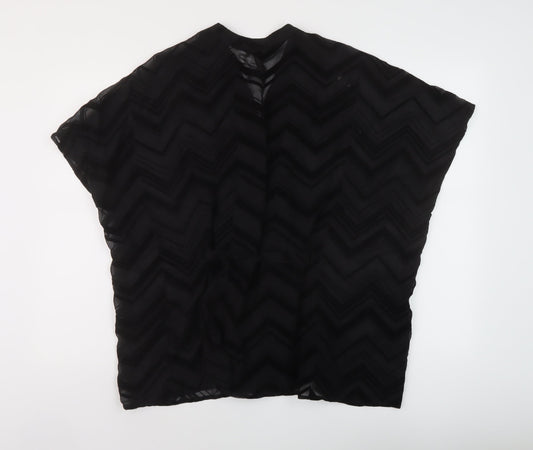 Womens UK Size 10 H&M Black Basic Blouse