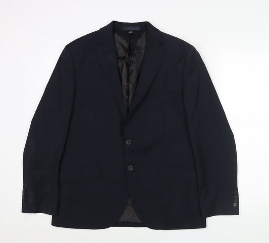 Mens UK Size 40 Autograph Regular Blue Suit Jacket