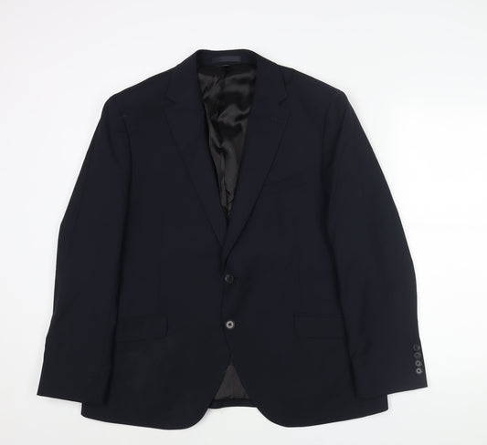 Mens UK Size 44 Autograph Regular Blue Suit Jacket