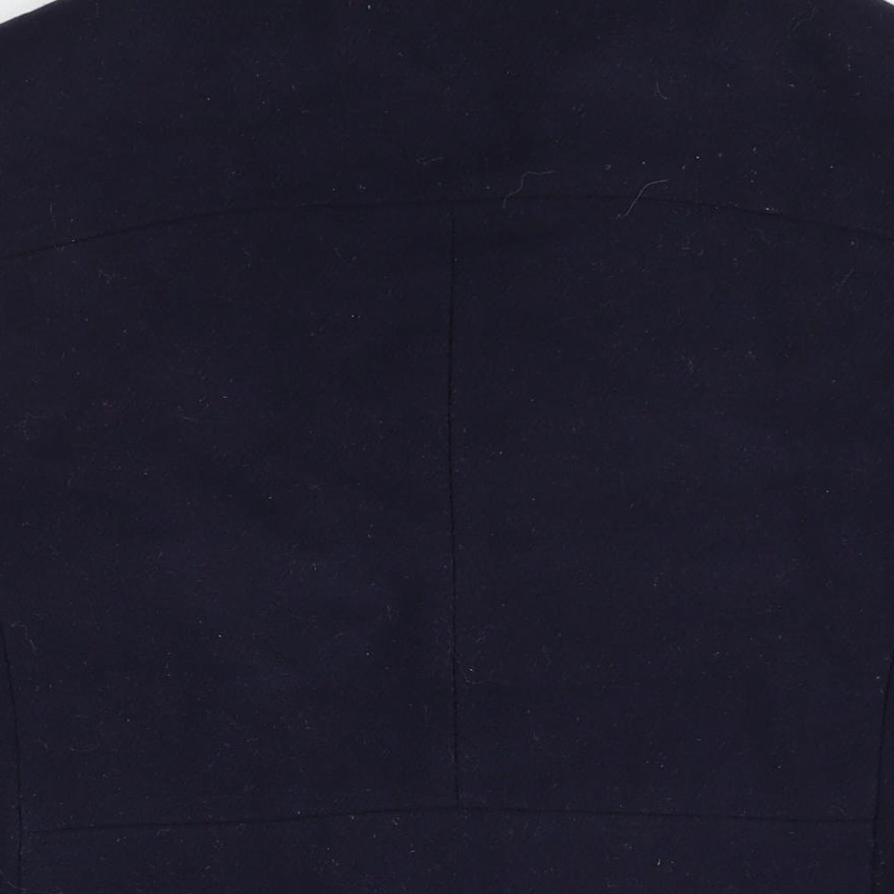 Aierma Mens Blue Pea Coat Coat Size XL Button