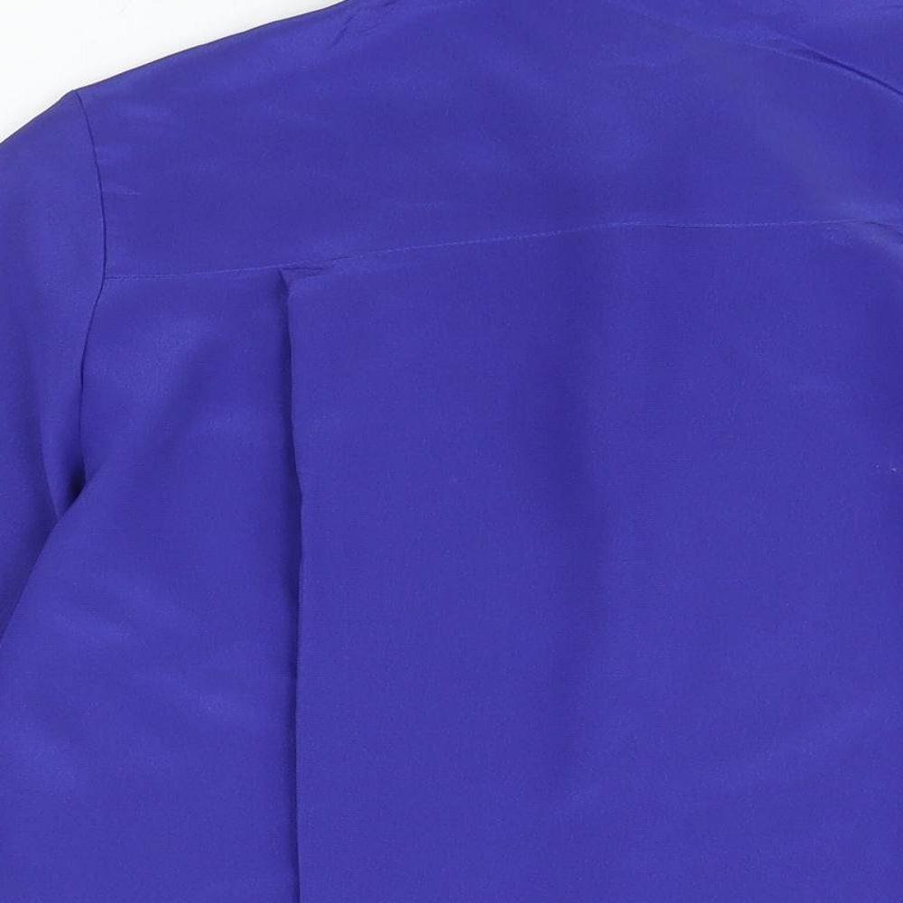 Womens UK Size 10 St Michael Blue Basic Button-Up