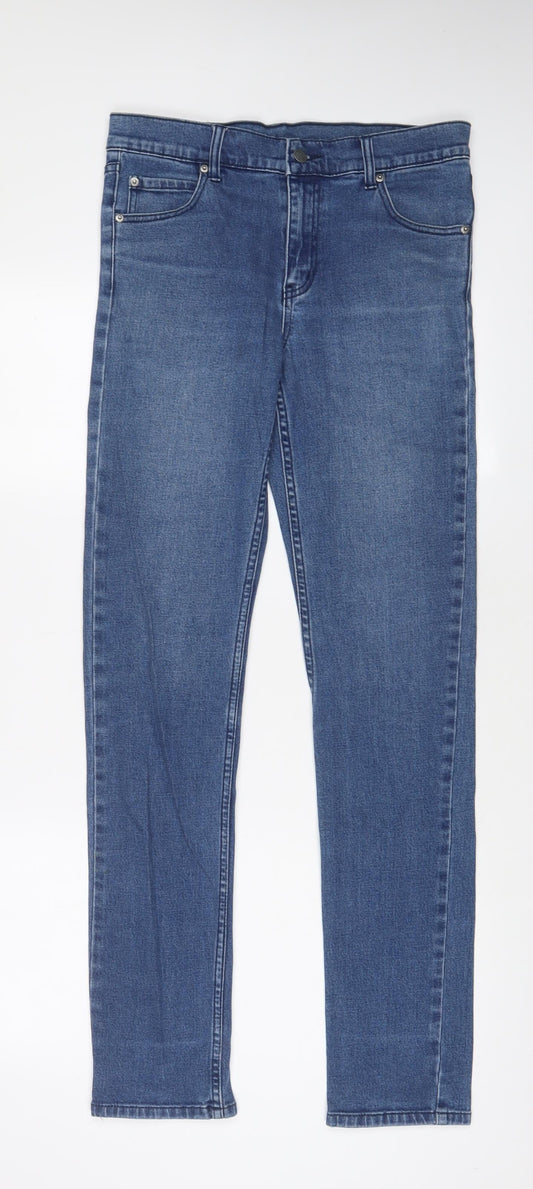 Womens UK Size 32 in Cheap Monday Regular Fit Skinny Blue Jeans