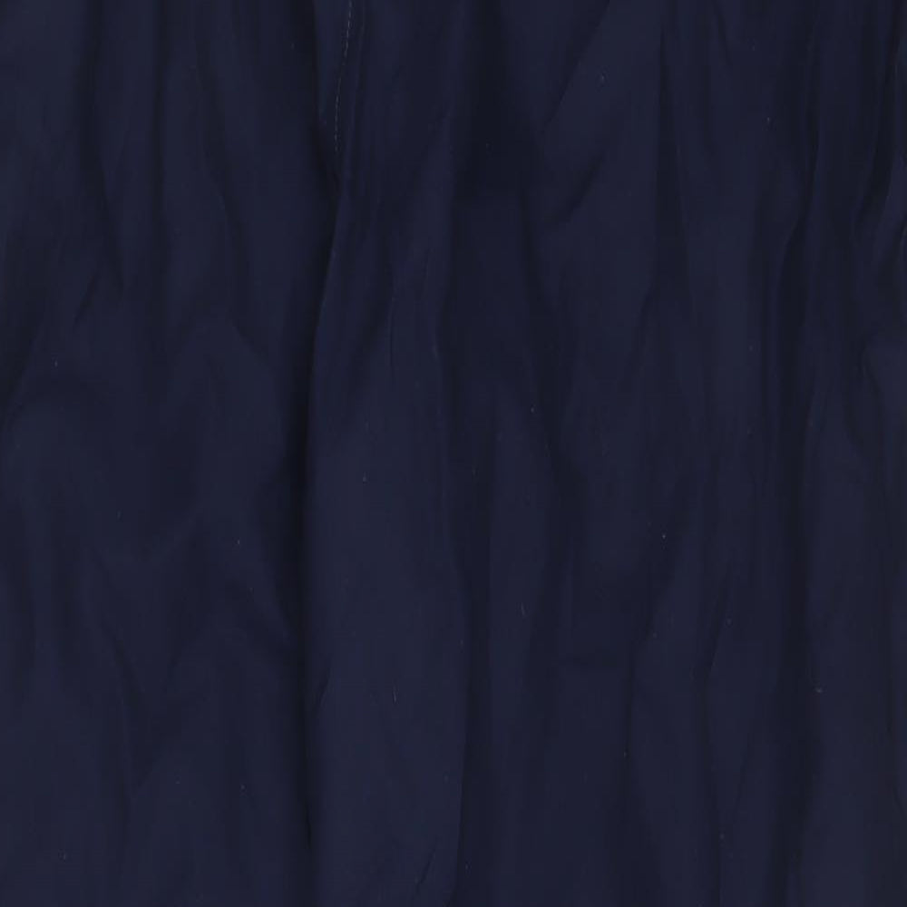 Donnay Mens Blue Polyester Windbreaker Trousers Size M L31 in Regular Drawstring - Zip Pockets