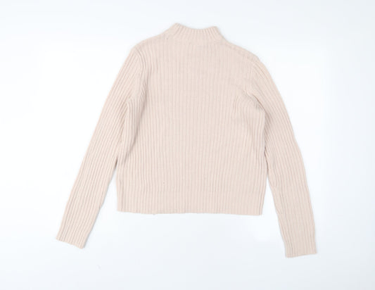 Womens UK Size S H&M Pink Pullover Jumper