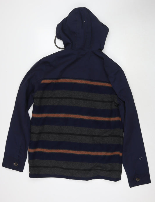 Mens UK Size M Bellfield Blue Parka Coat
