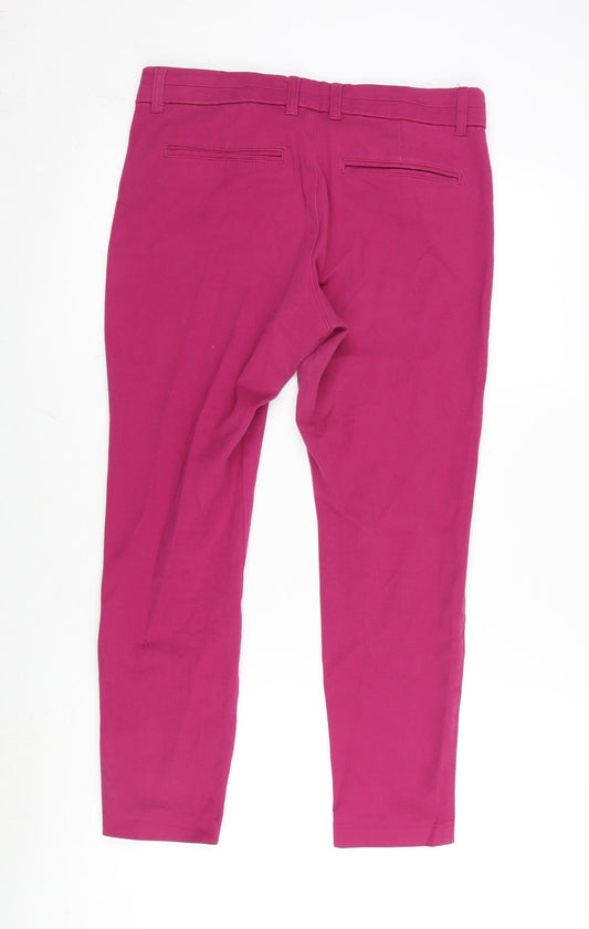 Gap Womens Purple Cotton Blend Cropped Jeans Size 40 in L25 in Slim Zip