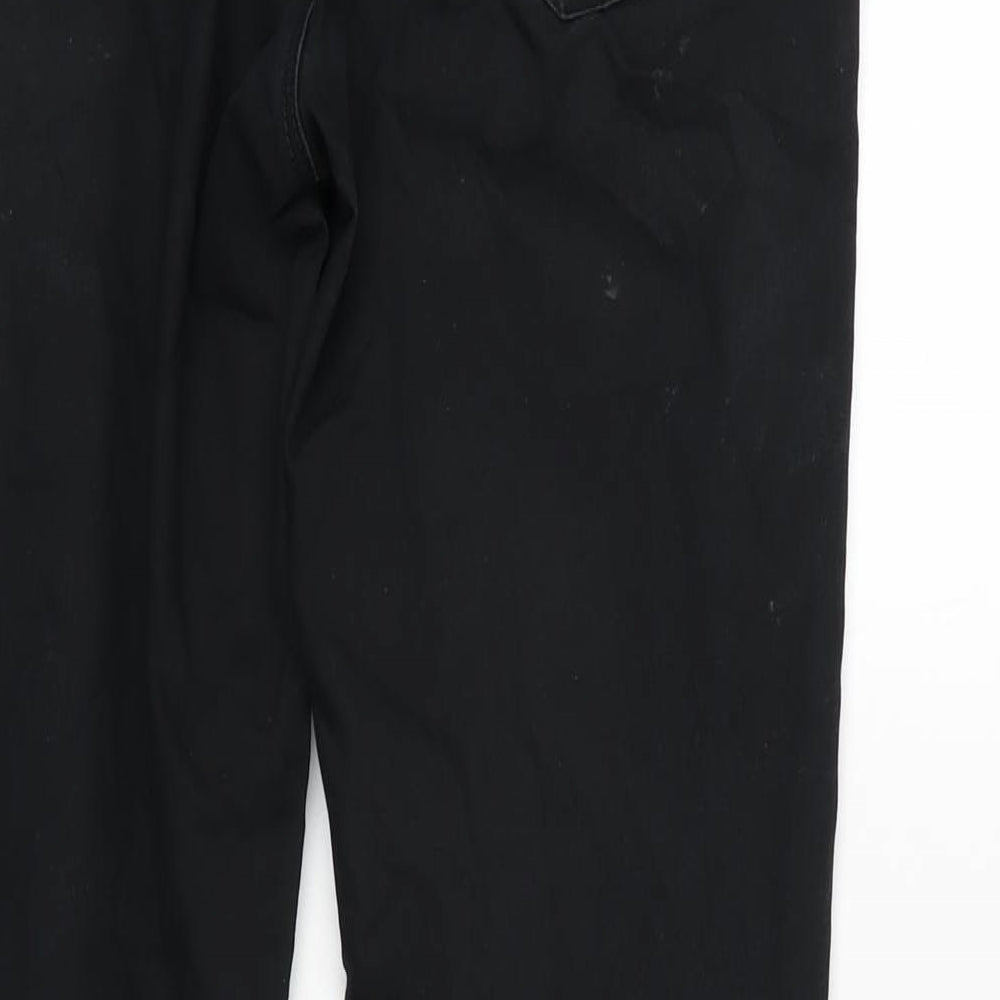 Womens UK Size 12 H&M Regular Fit Tapered Black Jeans