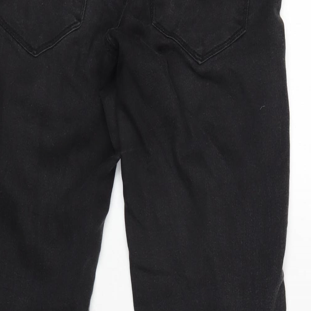 Denim & Co. Womens Grey Cotton Blend Skinny Jeans Size 8 L30.5 in Regular Zip