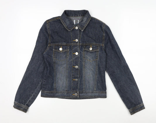Girls UK Size 10-11 Years 915 Blue Military Jacket
